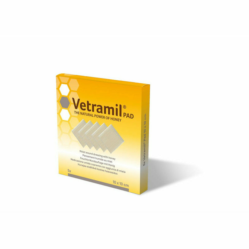 Vetramil Pads - Sårbandage baseret på medicinsk honning - Equinics